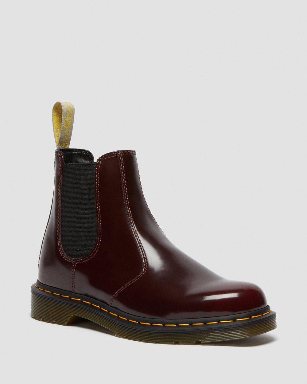 Dr Martens Vegan 2976 Chelsea Boots Damske ( Červené ) SK 817-TCUHRQ